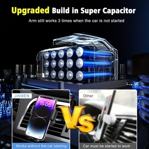 Chargement sans fil Support de téléphone de voiture Support de <span class=keywords><strong>chargeur</strong></span> de voiture sans fil Automatique Nouveaux produits sur le marché Serrage automatique sans fil - Product Image 3