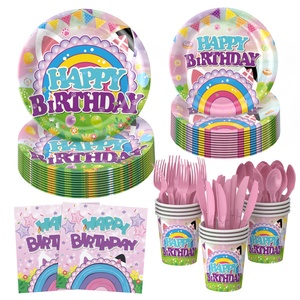 Ensemble de décoration de fête d'anniversaire sur le thème des enfants, 130 pièces, convient à une fête de 16 enfants. - Product Image 6
