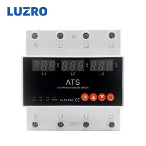 Trifásico 63A 380V protetor de sobretensão ajustável, 3 fases de recuperação automática dispositivo de proteção, disjuntor miniatura - Product Image 1