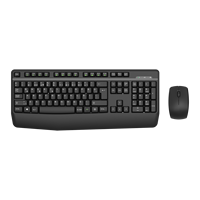 Clavier et souris filaires Aikun KB3335, clavier à membrane combiné, touches multimédias, souris 3D 1200 DPI, plug and play, pour le bureau et la maison