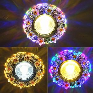 ไฟดาวน์ไลท์คริสตัล LED รุ่นใหม่ ขนาด 6/7/8 ซม. แบบเจาะรู สำหรับห้องนั่งเล่น ห้องนอน ทางเดิน ไฟส่องเพดาน ชุดเต็มสีสัน ไฟบูลอาย - Product Image 3