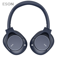 ESON headphone peredam kebisingan aktif, headset Over-Ear dengan Mode transparansi, nyaman dipakai untuk perjalanan berpergian musik