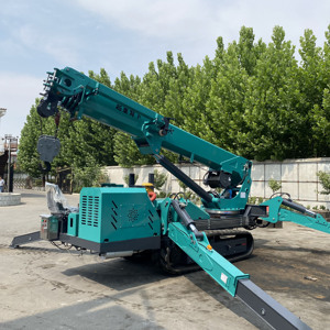 Nuove Gru <span class=keywords><strong>Mobili</strong></span> Telescopiche Semoventi da 3, 5, 8 Tonnellate con Motore Idraulico a Cingoli, Prezzo di Fabbrica - Product Image 4