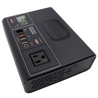 Station d'alimentation portable extérieure 150W, stockage d'énergie, chargeur mobile haute puissance 220V, panneau solaire
