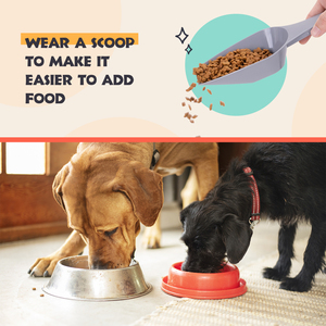 NOBLEZA 40L contenitore per alimenti per animali domestici coperchio ribaltabile e ruote comodo da riporre per i tuoi amici pelosi - Product Image 5