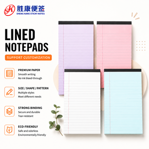 Wholesale 200 Sheets Colorful Horizontal Line Sticky Note 4 Colors Portable Student Note Marking Writing <b>Memo</b> <b>Pad</b> - Product Image 1