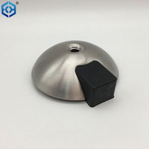 Tope de puerta redondo de acero inoxidable SSS de diseño moderno montado en el suelo y en la pared - Product Image 3