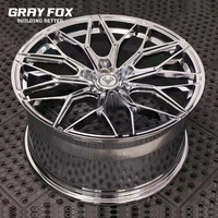 GRAYFOX Jantes forgées personnalisées chromées 5x120 5x112 5x114.3 18 19 20 21 pouces pour BMW X5 M Audi Mercedes Benz AMG Porsche Model 3