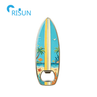 Porte-clés ouvre-bouteille magnétique en forme de planche de surf longboard