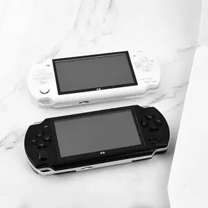 Pantalla de 4,3 pulgadas para consola de juegos PSP, 32 bits, portátil, 8GB, 10000 + cámara de juegos