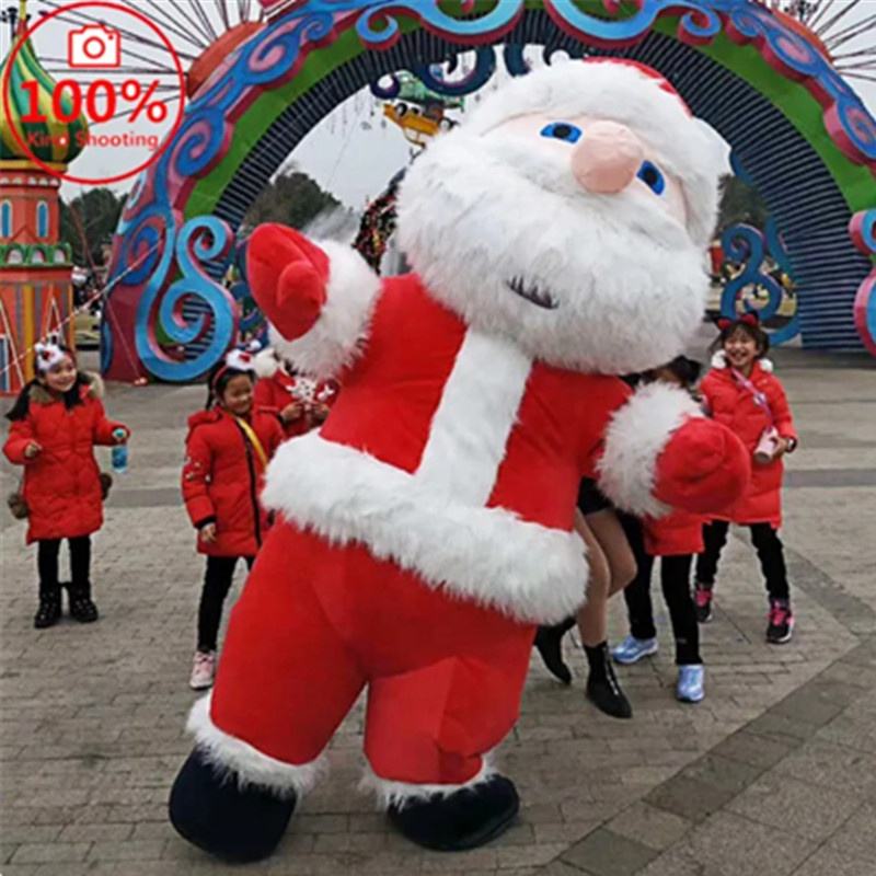 Mascot Costume Elf Carrying Santa Costume Christmas Carry Me Santa