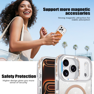 <span class=keywords><strong>Funda</strong></span> <span class=keywords><strong>Transparente</strong></span> de Lujo LeYi Anticaídas con Soporte Magnético a Prueba de Golpes para <span class=keywords><strong>iPhone</strong></span> 17 16 15 14 13 <span class=keywords><strong>12</strong></span> 11 Pro Max Plus - Product Image 3