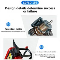 Broyeur de fourrage 5T/H 220V 380V Électrique Diesel Essence Commercial pour Alimentation du Bétail Agricole