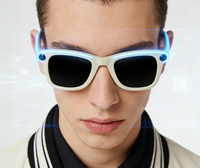 Lunettes intelligentes AI E03 de haute qualité, caméra 800W 1080P, lunettes intelligentes avec assistant AI, traduction, contrôle tactile, technologie anti-vibration