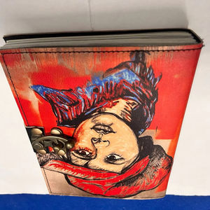 100% pur cahier papier recyclé à la main en cuir relié Journal avec serrure de ceinture grand papier blanc voyage Jounal Vintage cahier - Product Image 2