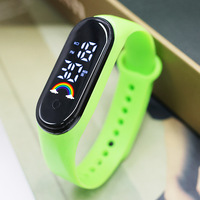 Montre-bracelet numérique LED sportive personnalisée avec logo d'usine 2025 pour hommes et enfants – Vente en gros