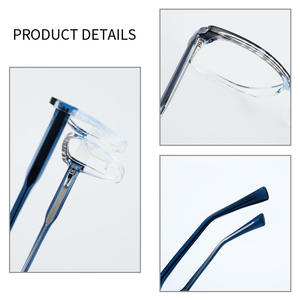Montures de lunettes œil-de-chat 87247 en TR90, monture complète, protection anti-lumière bleue, unisexe, branches en acétate - Product Image 1