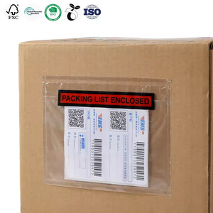 Lista de embalaje personalizada, tamaño de sobres, bolsas de envío adhesivas transparentes - Product Image 1