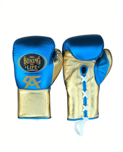 Equipo de Boxeo de Primera Calidad, Guantes de Boxeo de Cuero Vacuno Genuino Personalizados, Multicolores, de Dedo Completo, con Cierre de Gancho y Bucle - Product Image 1