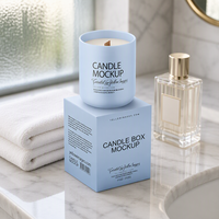 Boîte cadeau de luxe OEM ODM pour bougies, emballage personnalisé en papier avec logo pour bougies en verre parfumées