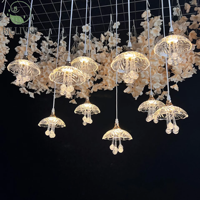 Nouveau mariage 10 lumières lustre salle de mariage décoration de plafond banquet de mariage lumières décoratives accessoires décoration d'événement