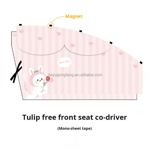 Tenda Magnetica Retrattile per Finestrino Auto, Parasole per Bambini con Protezione Solare e Isolamento Termico, Design Cartoonesco 70x50cm, Privacy - Product Image 6