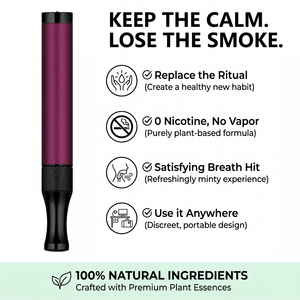 Inhalador Metálico Violeta Real con Monitor de Hábitos para Calmar el Nervio Vago y Aliviar el Estrés Diario para Profesionales - Product Image 4