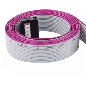 <span class=keywords><strong>Cable</strong></span> Plano de Cinta QUANWEI IDC de 2.54mm/2.0mm/1.27mm FPC UL2651 de 6/8/10/12/14/16/<span class=keywords><strong>18</strong></span>/20/24/26/30 Pines con Núcleo de Cobre y Aislamiento de PVC Gris - Product Image 1