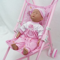 Poupée de bébé réaliste Super mignonne et endormie, joues potelées, jouet pour nouveau-né garçon avec cils clairsemés