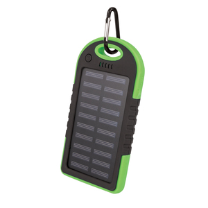 Setty - Batería Portátil de Energía Solar de 5000 mAh, Carga en Exteriores, Color Verde - Product Image 1