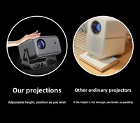 Mini projecteur de cinéma maison intelligent 1080P Haute Définition Correction Trapézoïdale 300 Lumens Portable Prêt pour la 3D Stéréo HIFI Android