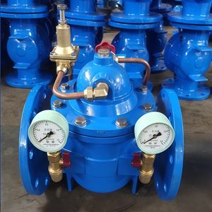 Einstellbares Druckminderventil Flanschmontiertes Pilotgesteuertes Hydraulisches Druckstabilisierungsventil aus Duktilem Gusseisen - Product Image 3