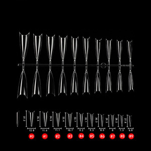 Lot de 500 <span class=keywords><strong>faux</strong></span> ongles <span class=keywords><strong>XXL</strong></span> Stiletto, 3 styles, à presser, French Manucure, couverture complète - Product Image 2