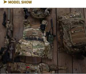 Spoir Modieus Lichtgewicht Polyester Tactisch <span class=keywords><strong>Vest</strong></span> Snel Ontgrendelbaar Verstelbaar Buiten <span class=keywords><strong>Vest</strong></span> met Rits - Product Image 6