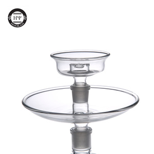 Tubos de vidrio transparentes con diseño de 3 anillos para fumar narguile Shisha para Chicha Lounge Bar - Product Image 4