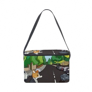 Nouvelle sacoche isotherme de haute qualité avec imprimé Puakenikeni, sac à déjeuner portable en tissu Oxford pour repas - Product Image 3