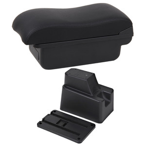 Boîte d'accoudoir VTEAR ABS avec USB et porte-gobelet pour <span class=keywords><strong>Renault</strong></span> Captur/Kaptur 2014-2018, accessoire de rangement intérieur avant pour voiture - Product Image 2