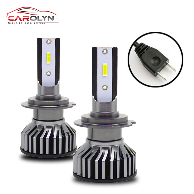 Wholesale High Quality Car Led Headlight F2 Csp Lamp Beads Multi-color Temperature H4 H1 H3 H11 H7 9005 9006 Led Bulbs