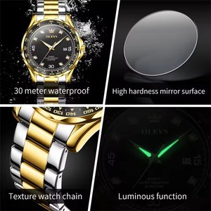   Reloj de Cuarzo Original 9988 para Hombre, Serie Green Water Ghost, Reloj de Lujo para Hombre, Luminoso, con Calendario, Resistente al Agua - Product Image 6