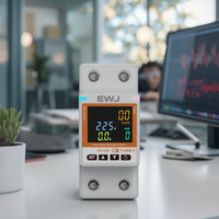Tuya PA66 Mini maison intelligente disjoncteur 2P 63A Wifi RCBO compteur d'énergie minuterie fuite à la terre interrupteur intelligent disjoncteur