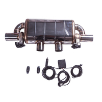 Kit de soupape de silencieux d'échappement universel YHTT avec télécommande, son réglable, 2,5 pouces, acier inoxydable T304