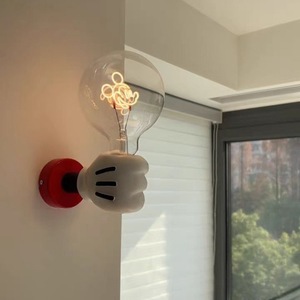 Lampada da Parete Moderna a Forma <span class=keywords><strong>di</strong></span> <span class=keywords><strong>Topolino</strong></span>, Luce Notturna Portatile - Product Image 3