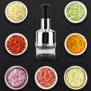 Picador Manual de Verduras de Metal, Triturador, Cortador en Cubos, Exprimidor de Cítricos, Utensilio de Cocina Antiadherente para Cebolla, Jengibre y Ajo - Product Image 6