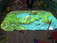 Table de sable magique à projection 3D interactive pour enfants parc d'attractions intérieur AR jeu de bac à sable à réalité augmentée