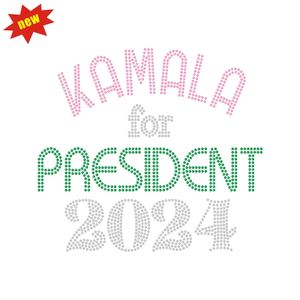 Kamala Harris Vente en gros Transfert de strass en cristal Hotfix Pierres de strass en verre Hot Fix pour le repassage de vêtements et de vêtements - Product Image 5