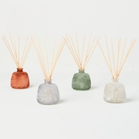 Diffuseur à bâtonnets 100ml 200ml avec couvercle en bois brossé doré, luxe décoratif, parfum d'ambiance, aromathérapie, vente en gros