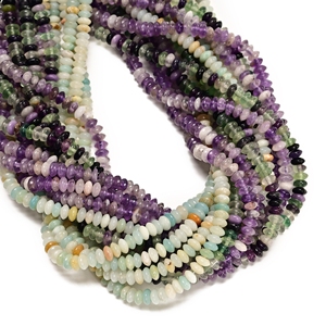 YMJ 3x6mm naturale ametista <span class=keywords><strong>Lapis</strong></span> Amazonite rosso Creek diaspro pietra Rondelle Bead disco volante distanziatore perline per la creazione di gioielli - Product Image 2