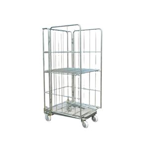 उच्च गुणवत्ता वाले भारी शुल्क बहु-उद्देश्यीय लॉजिस्टिक ट्रॉली 500 किलोग्राम क्षमता जस्ती जस्ती उन्नत गतिशीलता उपकरण खुदरा भंडारण - Product Image 1