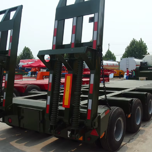 Prix d'usine, vente directe, semi-remorque professionnelle à plateau bas en acier à 3 essieux avec une charge utile de 30 000 kg - Product Image 1