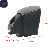 Boîte de console d'accoudoir de voiture universelle en cuir PU pour Renault, kit d'accoudoir central avant en cuir de haute qualité personnalisé